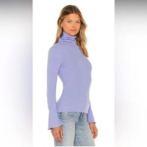 Free People Light Purple Long Sleeve Top